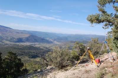 GPS Base and RTK Radio (South Fork in the Valley Below)