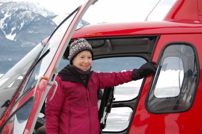 Patti (travel writer on her first back-country ski trip)