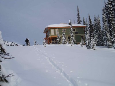 lodge at the end of the up-track from the lake