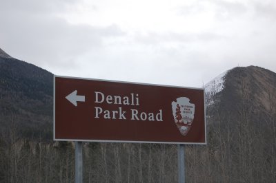 Denali Road Sign