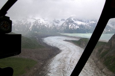 Barrier Glacier and Chakachamna Lake