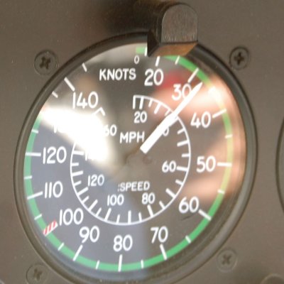 Airspeed while parked