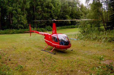 R44 in the back yard