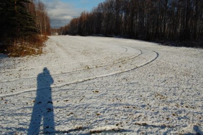 Tulakes Airstrip with the season's first snow