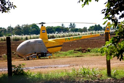 R-44 Raven Spray Helicopter at Chinandega