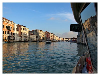 A boat trip on the Grand Canal