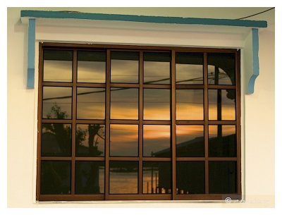 Window sunset