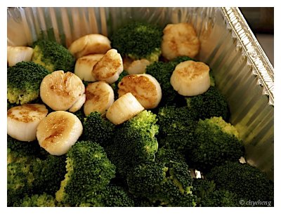 Scallop and broccoli 翡翠白玉