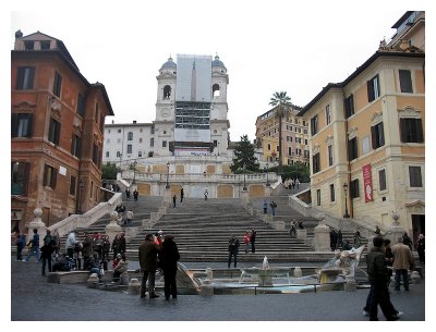 The famous Spanish Steps