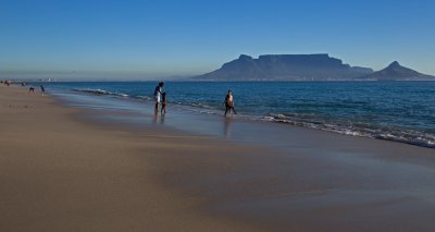Table Mountain seen from Bloubergstrand