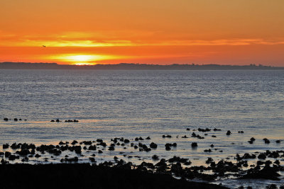 Sunset over Robben Island