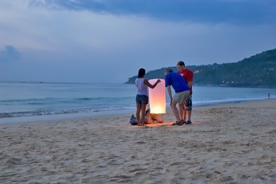 Chines Light On Karon Beach