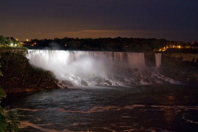 American Falls - night - Canadian side