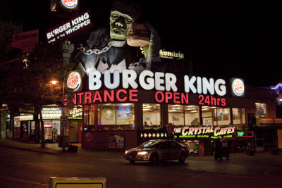 Burger King - note Frankenstein