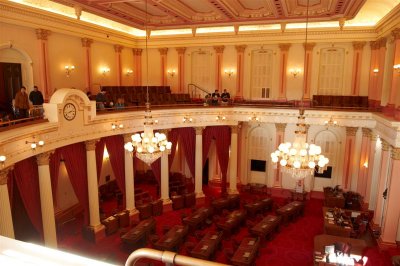 The Senate chambers from the gallery