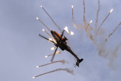 AH-64 'Apache' RNLAF Display team