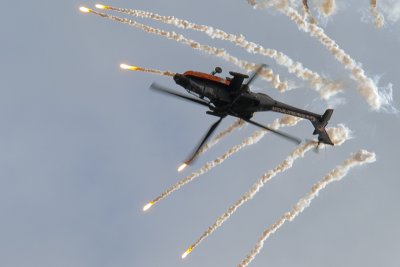 AH-64 'Apache' RNLAF Display team
