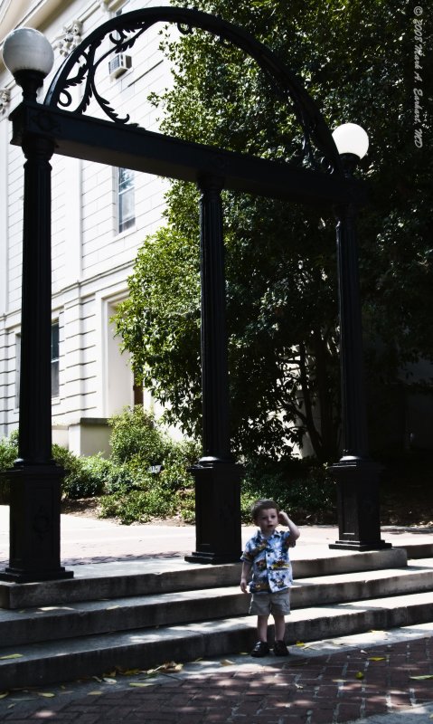 Eli Under the UGA Arches