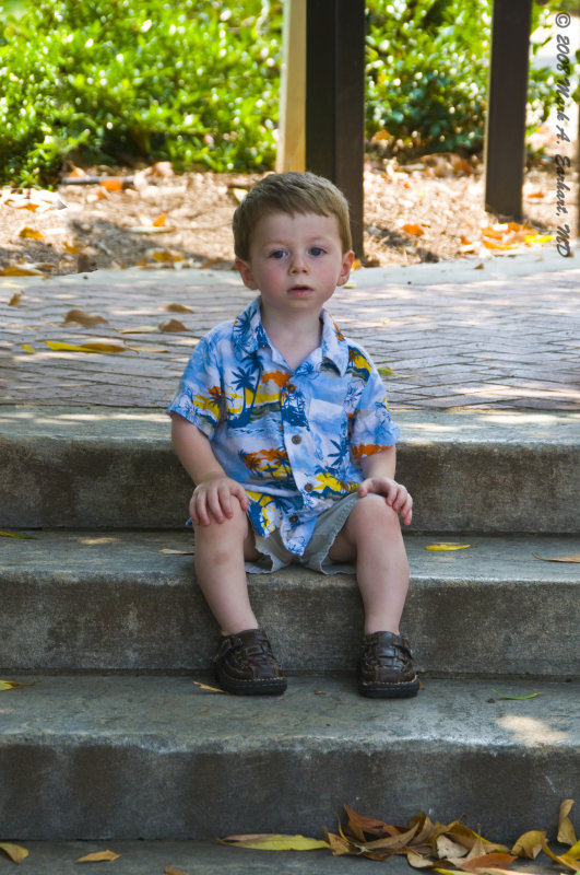 Eli Poses On The Steps In Front Of The UGA Arches (Take 1)