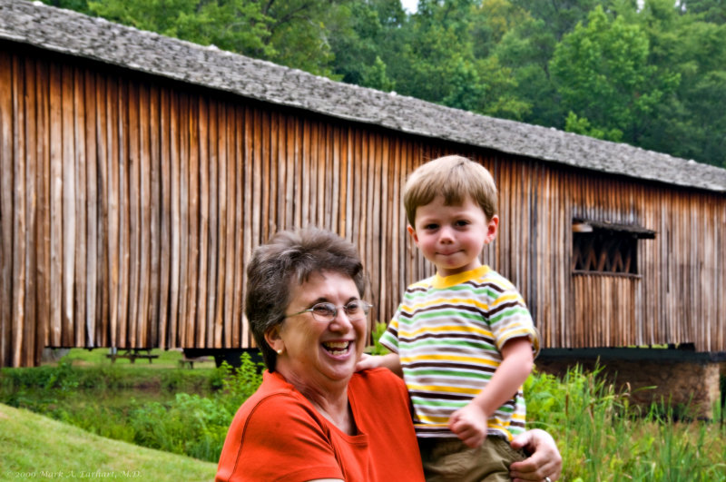 Eli & Grandma At Watsons Mill