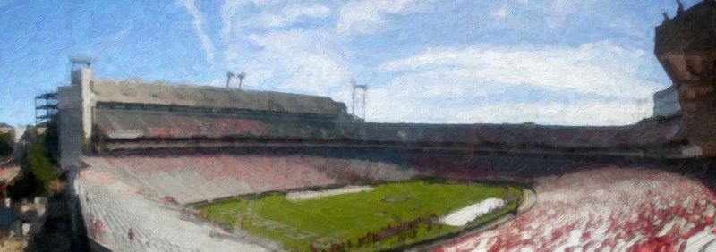 Sanford Stadium Panorama (Impasto)