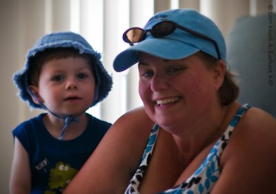 Mom and Son in Hats