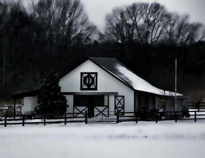 Stable In The Snow