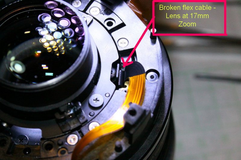 EFS 17-85mm IS f4-5.6 err 01 - broken flex cable