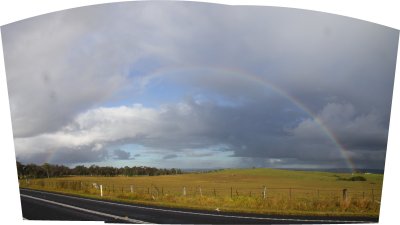 Appin road - morning rainbow