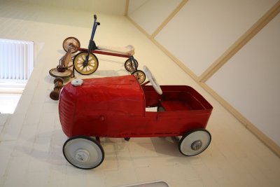 A pedal toy car from yesteryear. Camden Museum
