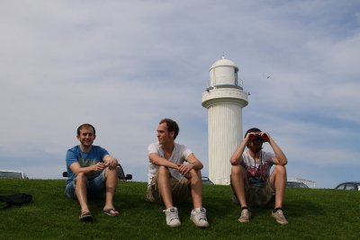 Chris, Nick and Ben at Wollongong lighthouse