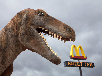 T-Rex likes McDonalds
