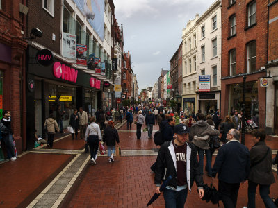 Grafton St. - Between showers