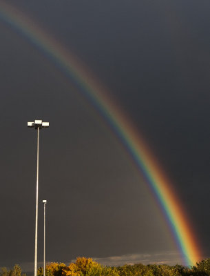 Rainbow outside a mall