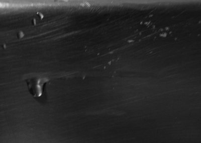 Water drops inside a sauce pan after washing and not quite drying