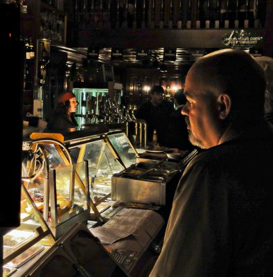 Waiting in line at O'Neills Bar, Suffolk Street