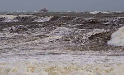 FINGAL, coming into Youghal in rough seas. (1of 4)