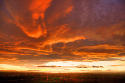 Sunset over Bishop Auckland