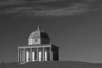 The Temple in B&W