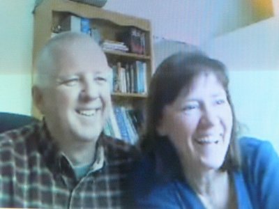 Les parents de JF sont contents aussi (par webcam!)