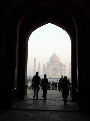 Arrive au Taj Mahal