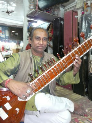 Professeur de sitar de Vronique