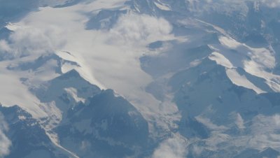 Les Alpes en prime pendant le vol !