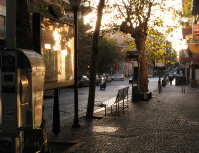 via Scarlatti, fermata d'autobus