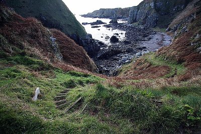 Stairs down to coast at Muchalls