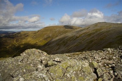 Cairn and ridges Glas Maol
