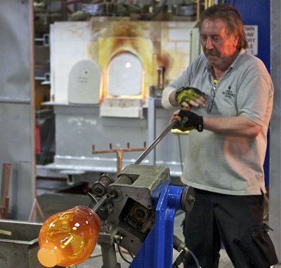 Waterford glass blowing