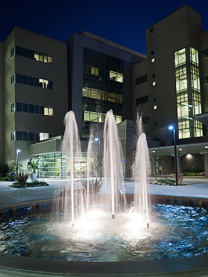Fountain in Hospital Courtyard