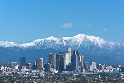 Downtown L.A. in Winter
