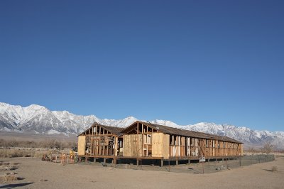 Exterior, Barracks Being Restored, Building 14